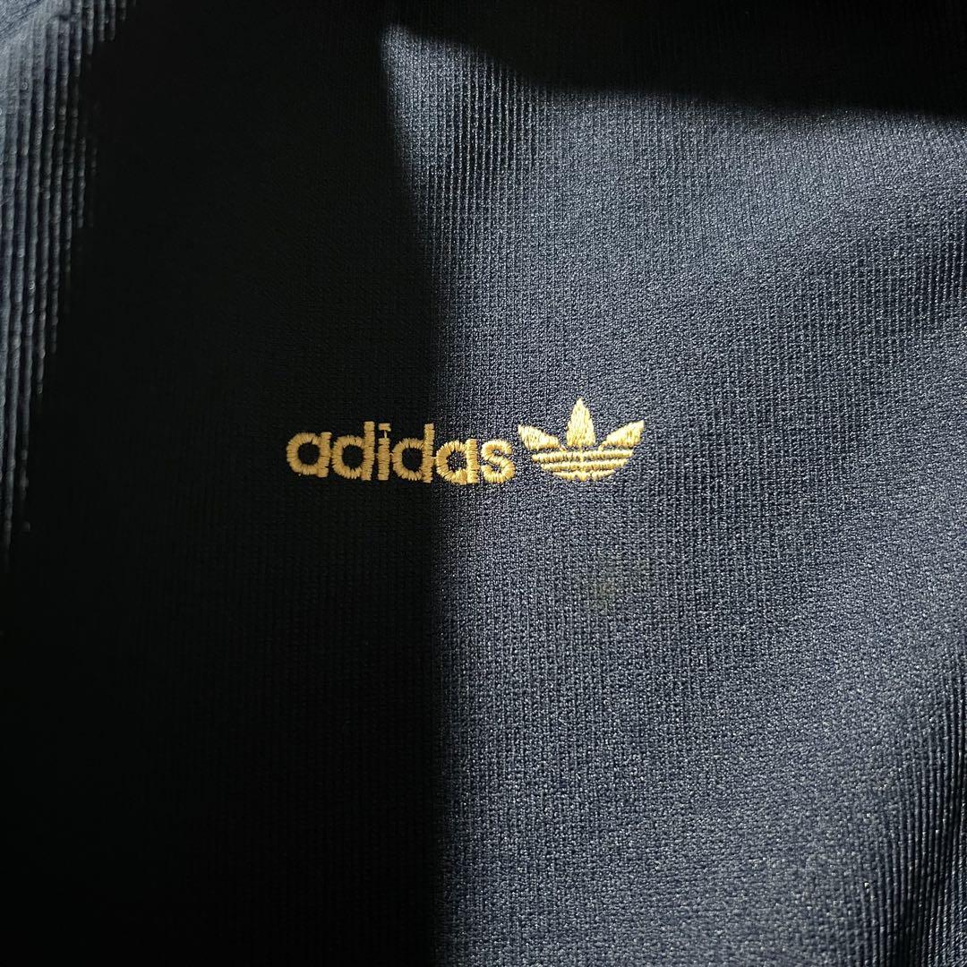 西ドイツデサント製 adidasトラックジャケット古着ジャージ刺繍ロゴ90s