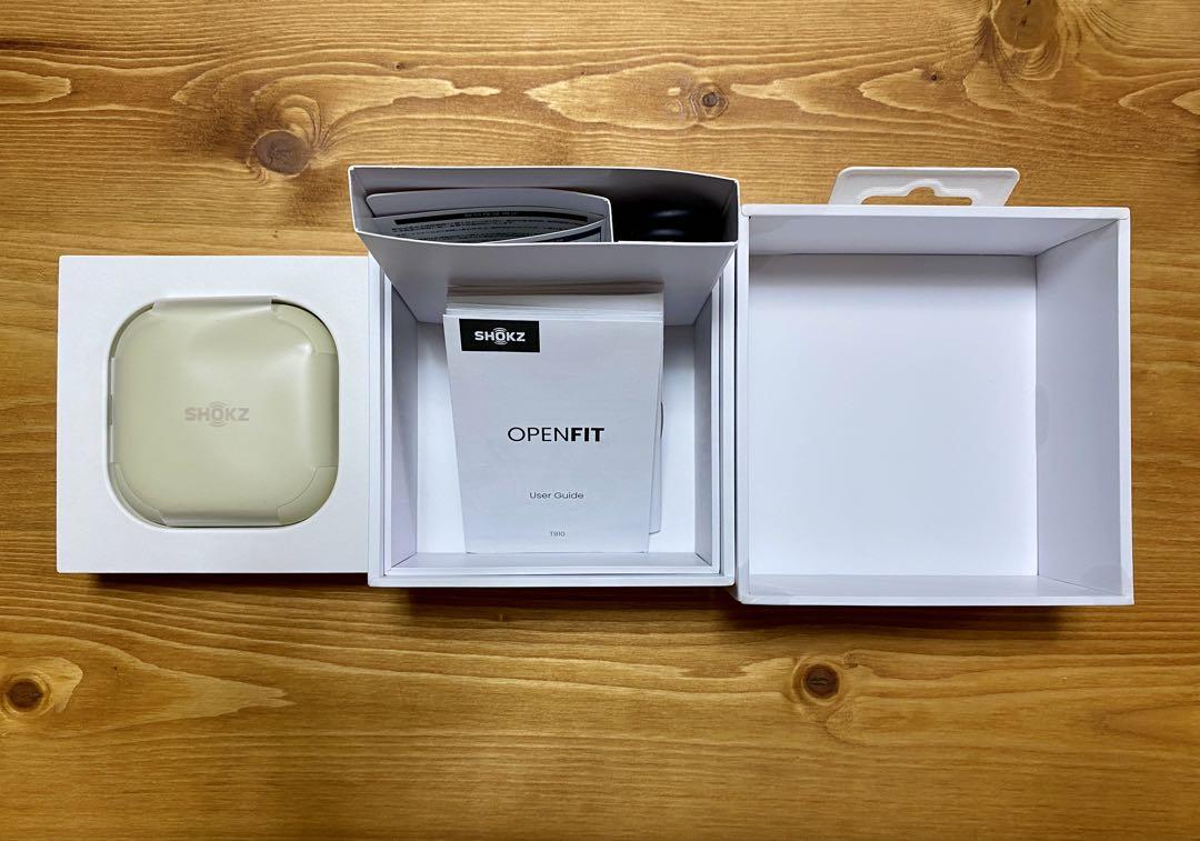 SHOKZ OPENFIT ワイヤレスイヤホン クリーム色