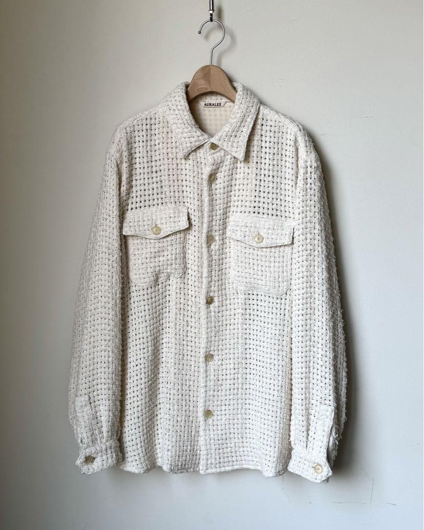AURALEE HOMESPUN SUMMER TWEED MESH SHIRT - メルカリ AURALEE HOMESPUN SUMMER TWEED MESH SHIRT - メルカリ