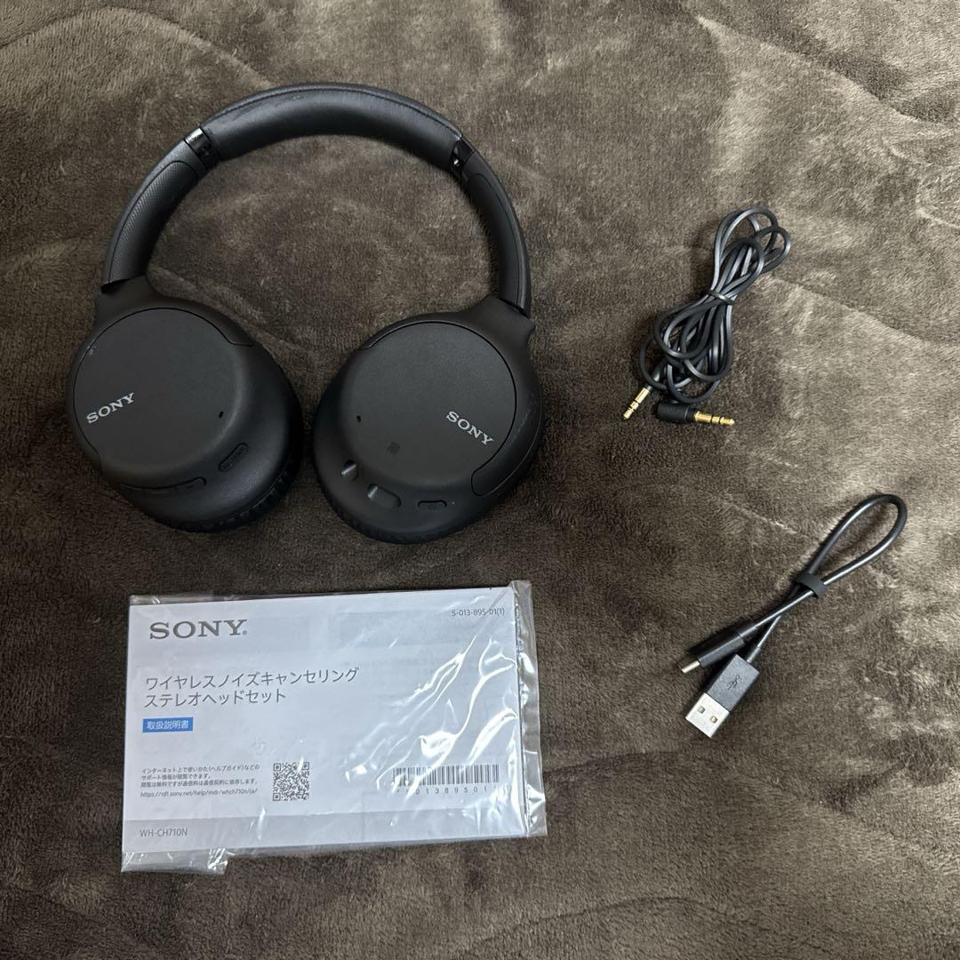 SONY ワイヤレスノイズキャンセリングステレオヘッドセットWH-CH710N