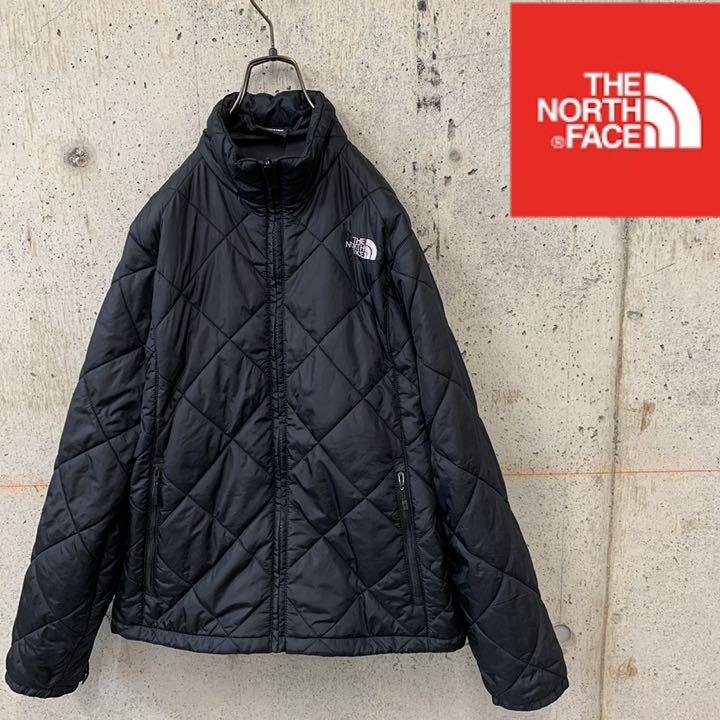 美品　ノースフェイス　中綿ジャケット　インナージャケット　レディースM　ブラック ノースフェイス 中綿ジャケット ブラック レディースL