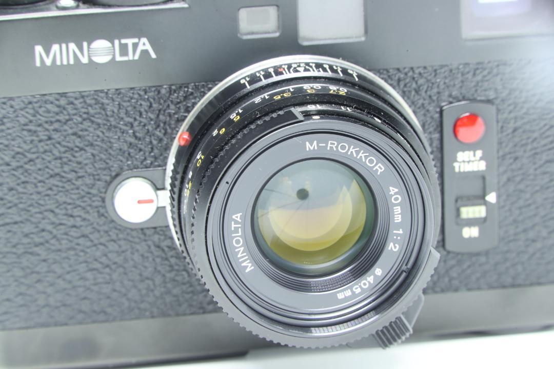 MINOLTA CLE ブラック M Rokkor 40mm f/2