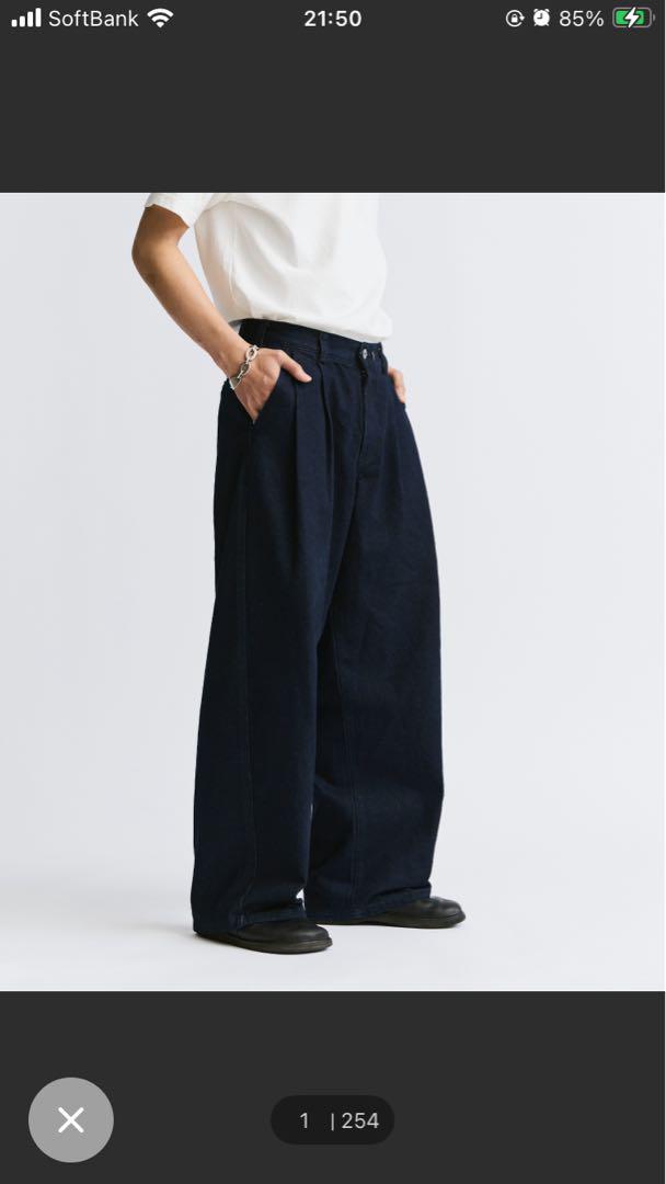 2tuck wide denim / ツータックワイドデニム