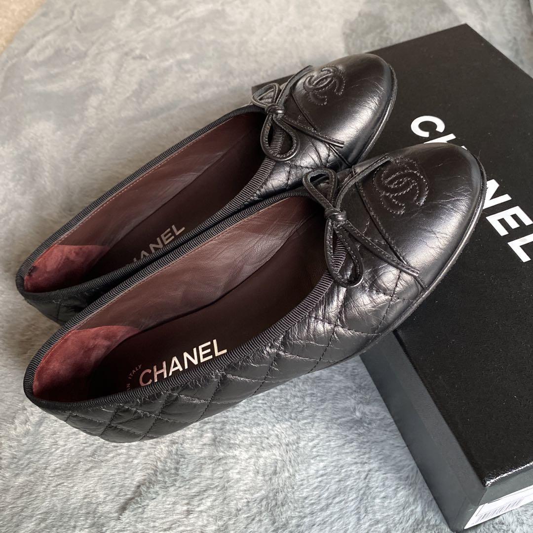 CHANEL　シャネル マトラッセ　バレリーナ　37Ⅽ