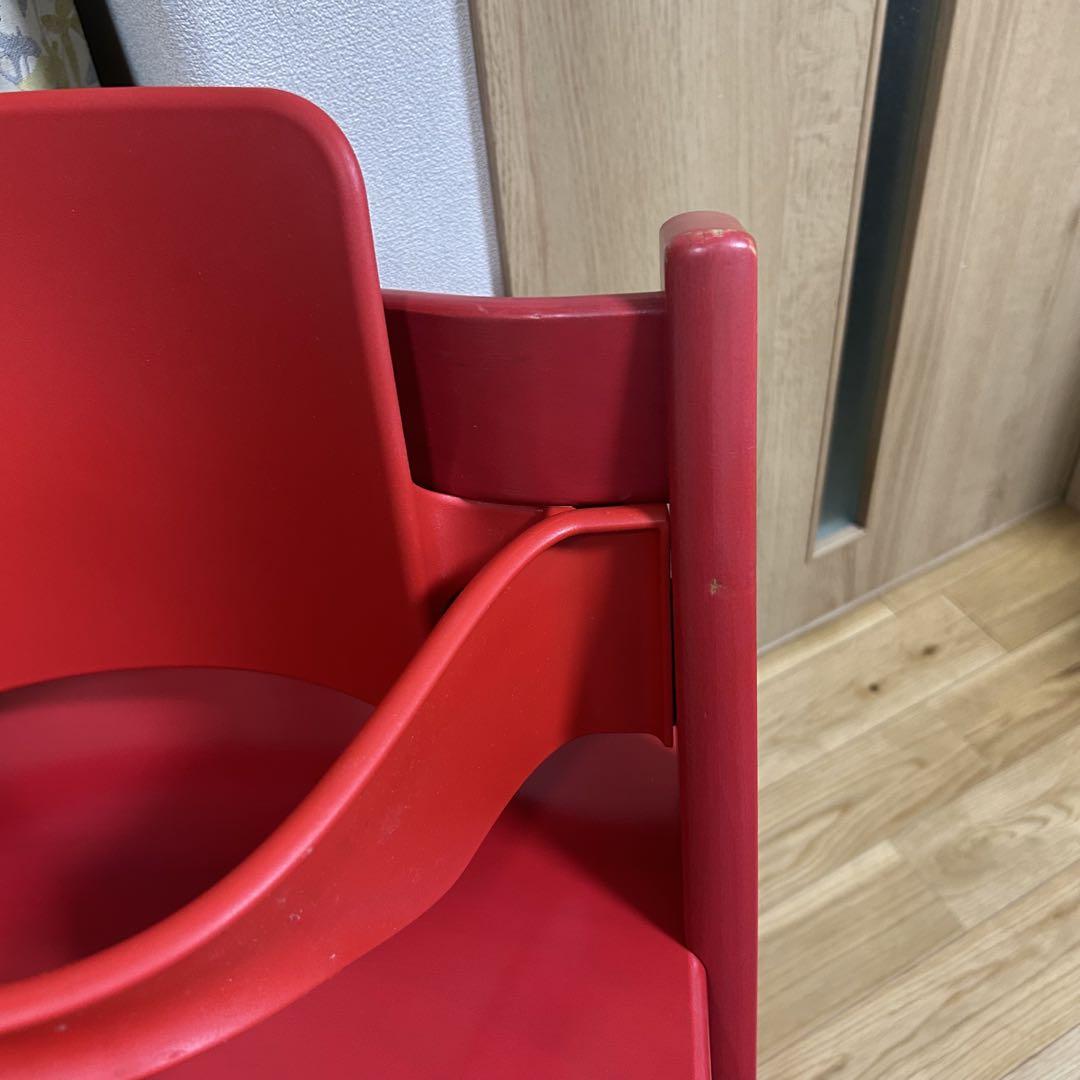 【組み立て不要】美品 ストッケ トリップトラップ レッド 赤 ベビーセット付き 組み立て不要】美品 ストッケ トリップトラップ レッド 赤