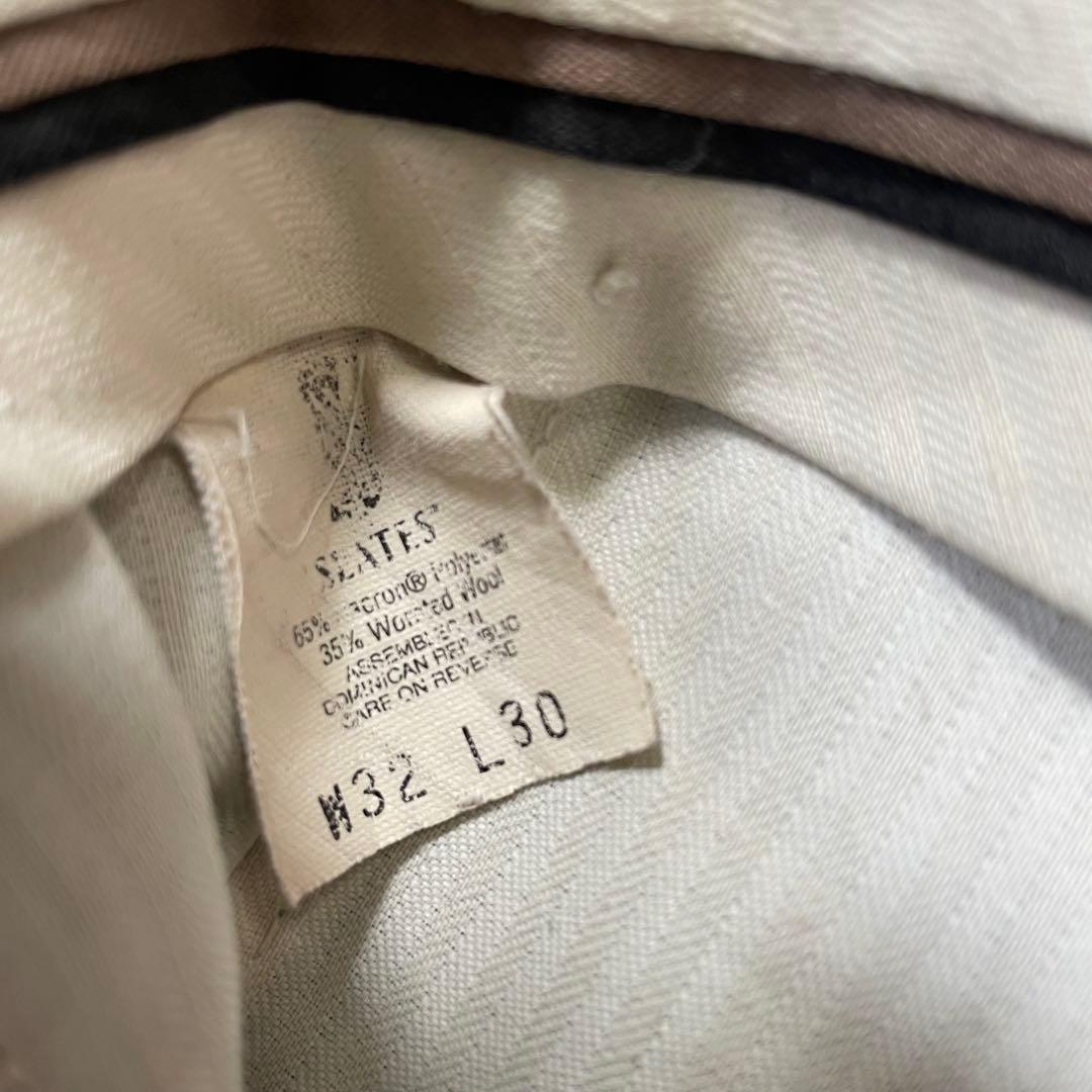 90s slates 3タック スラックス ビンテージ usa old オリーブ