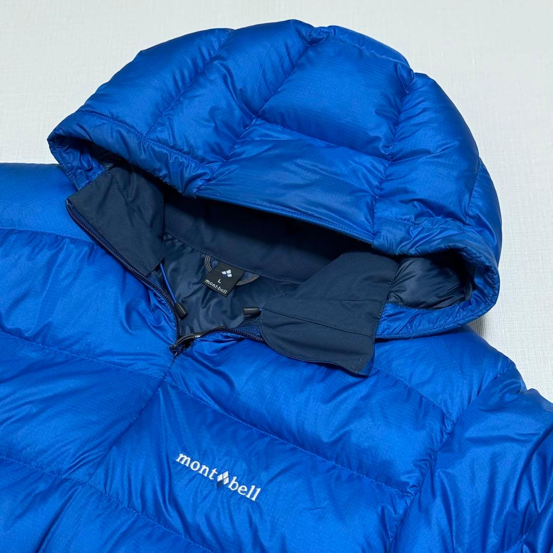 【美品】montbell ライトアルパイン ダウンパーカ ブルー L y2k