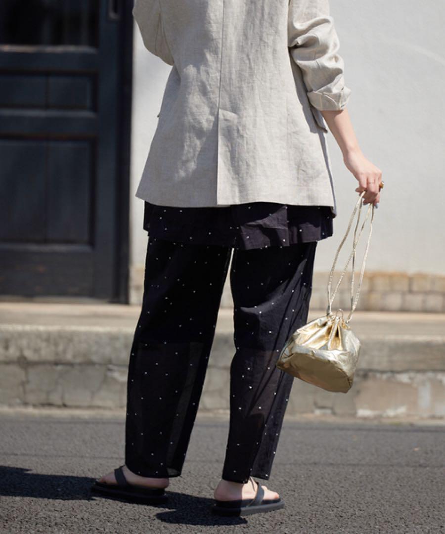 大人気！まとめ一覧 極美品☆SLOBE ドット刺繍シアーパンツ スローブイエナ IENA パンツ
