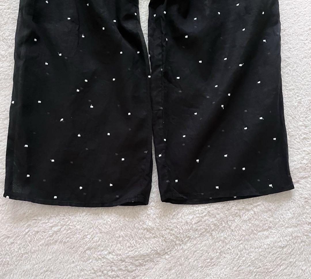 極美品☆SLOBE IENA スローブイエナ ドット刺繍シアーパンツ