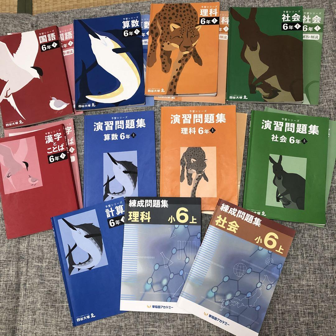 らら　6年　予習シリーズ・早稲田アカデミー教材セット らら様専用 6年 予習シリーズ・早稲田アカデミー教材セット