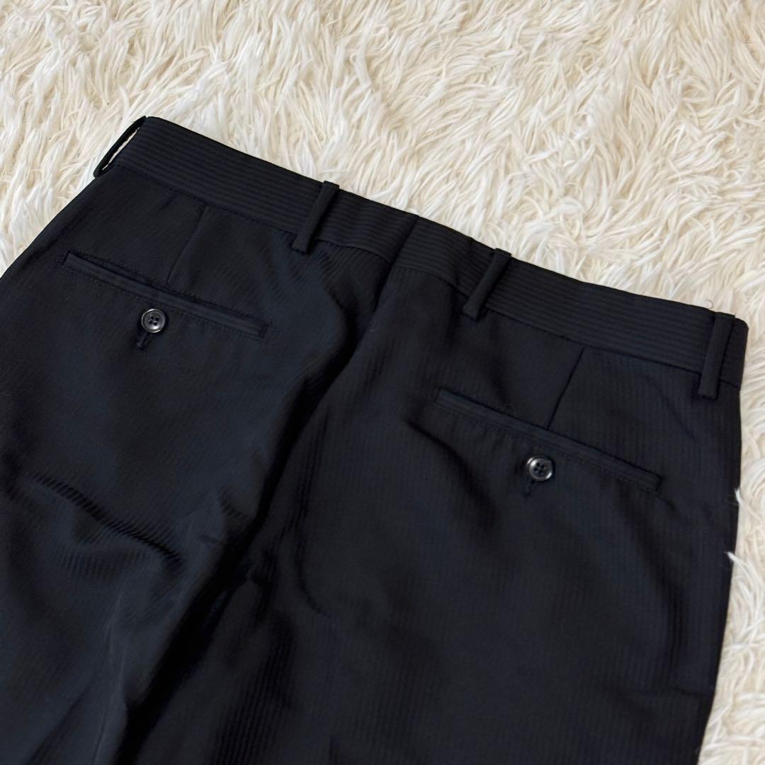 美品✨エンポリオアルマーニ 48 L ワイドスラックス ストライプ