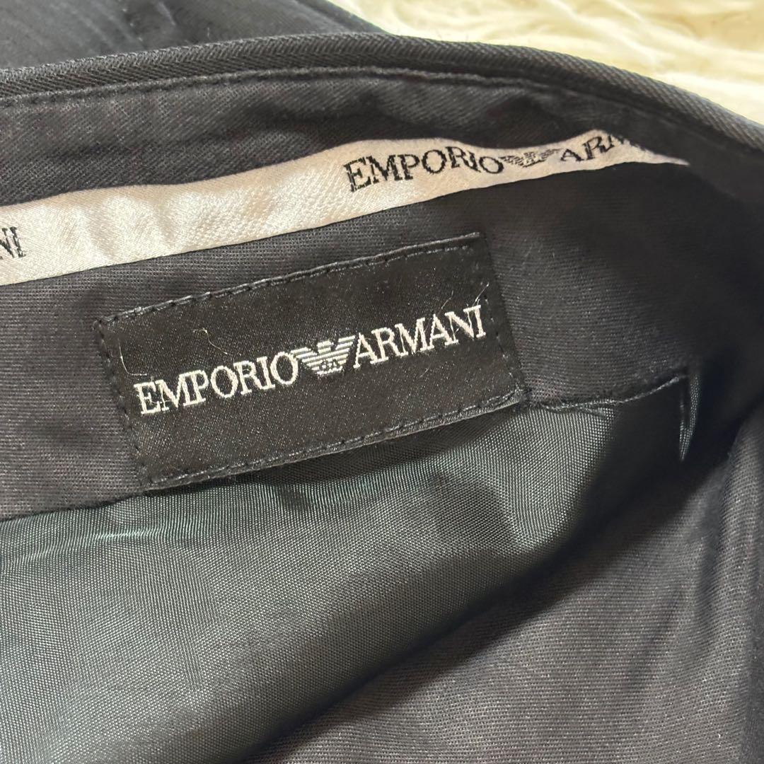 美品✨エンポリオアルマーニ 48 L ワイドスラックス ストライプ