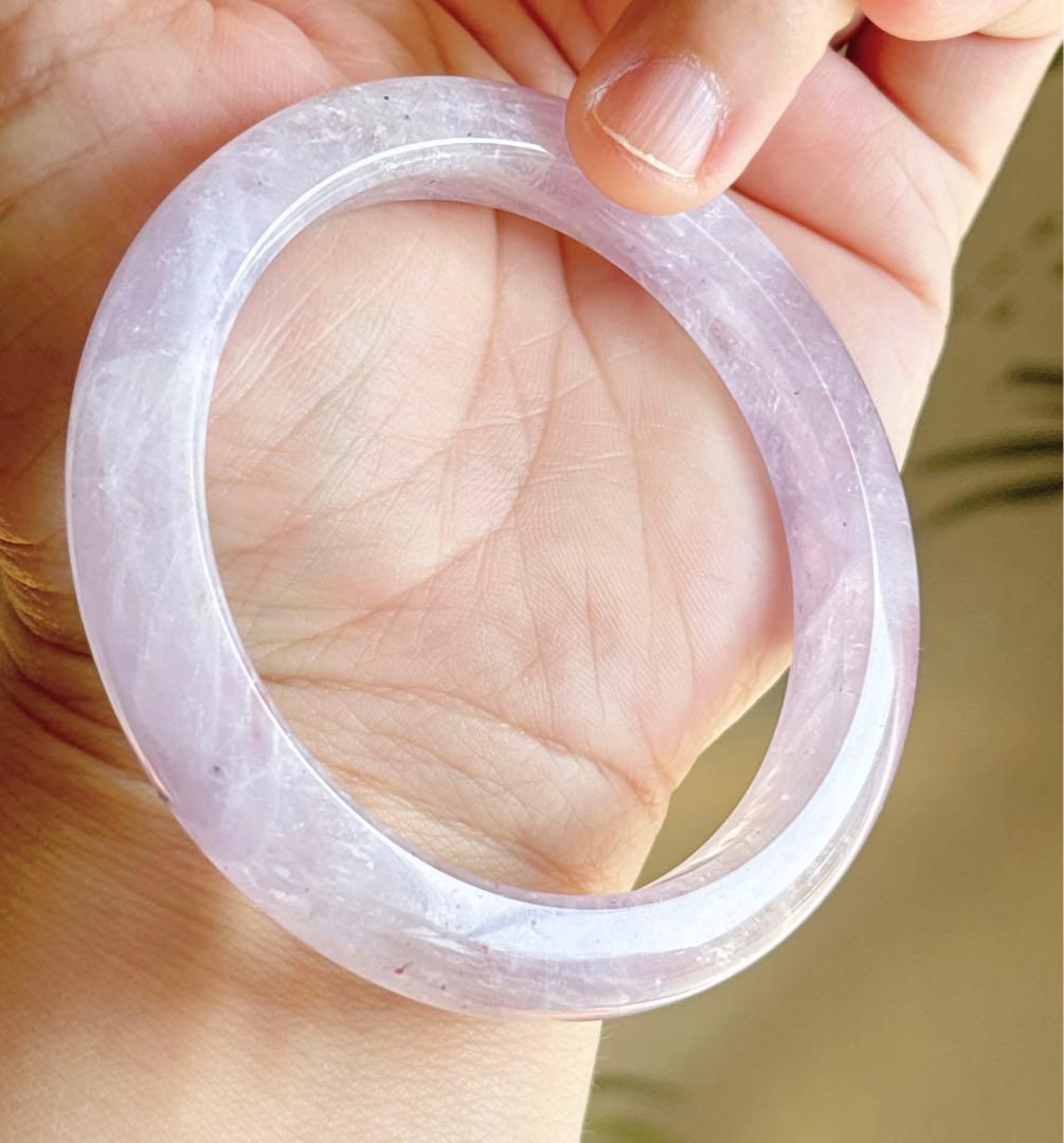 天然石 アメジスト（紫水晶）バングル（番号A3482）