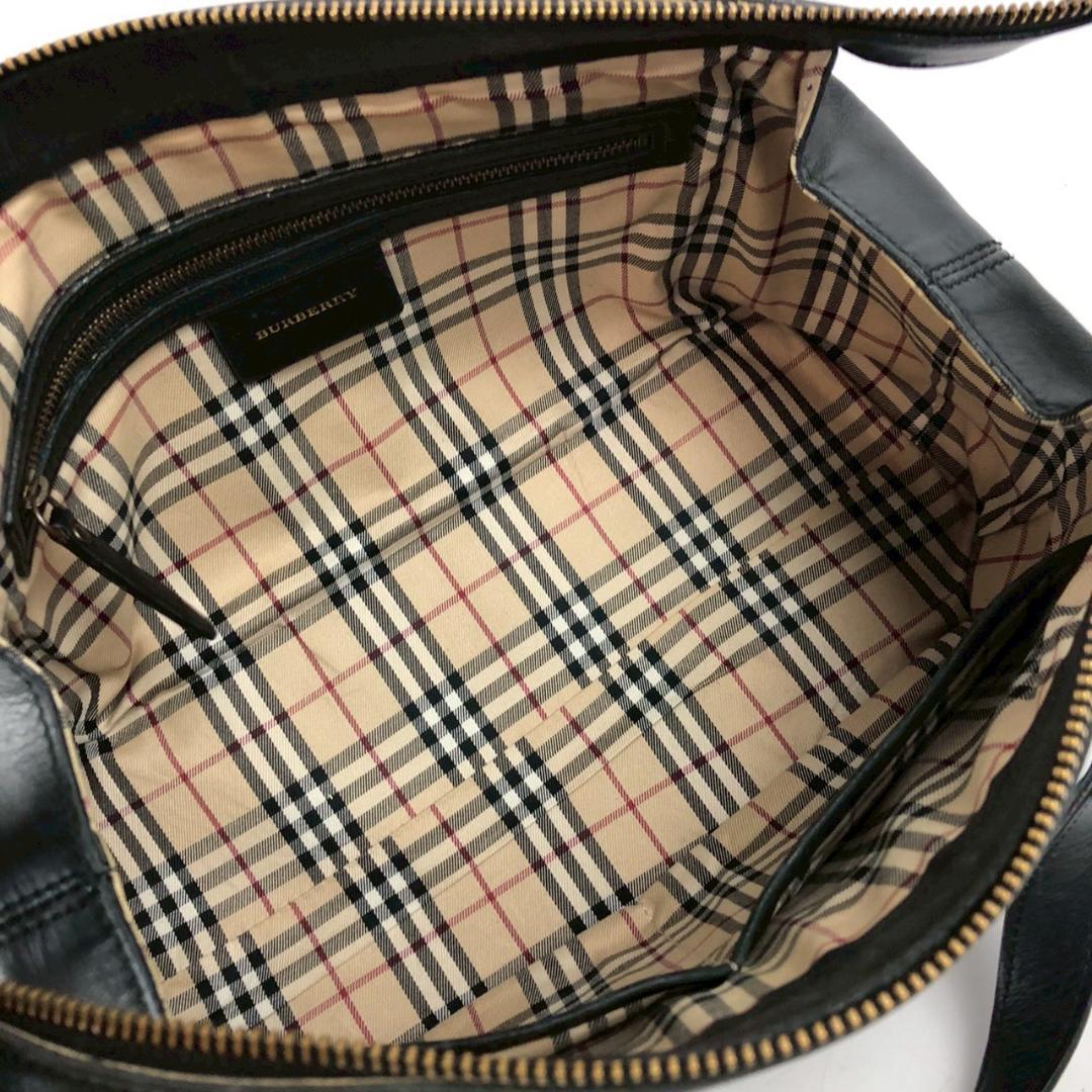 BURBERRY バーバリー ノバチェック レザー ハンドバッグ ブランド