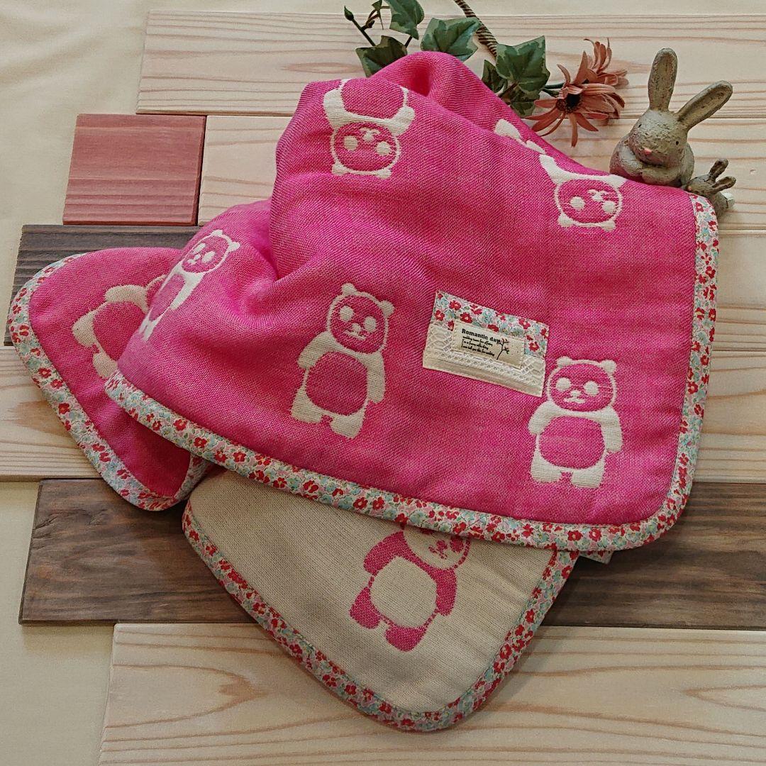 ガーゼケット＊ハンドメイド＊6重ガーゼ＊fuwara＊巾着袋＊53