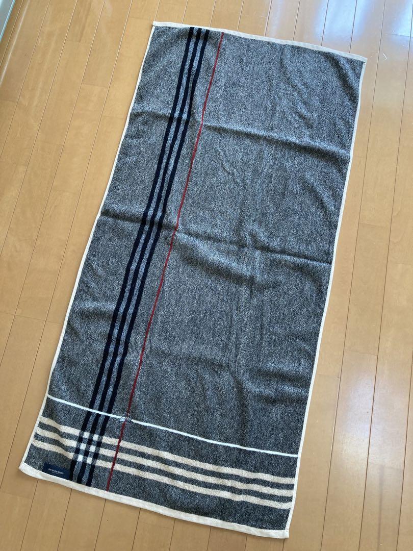 【新品】BURBERRY バスタオル 60x120cm