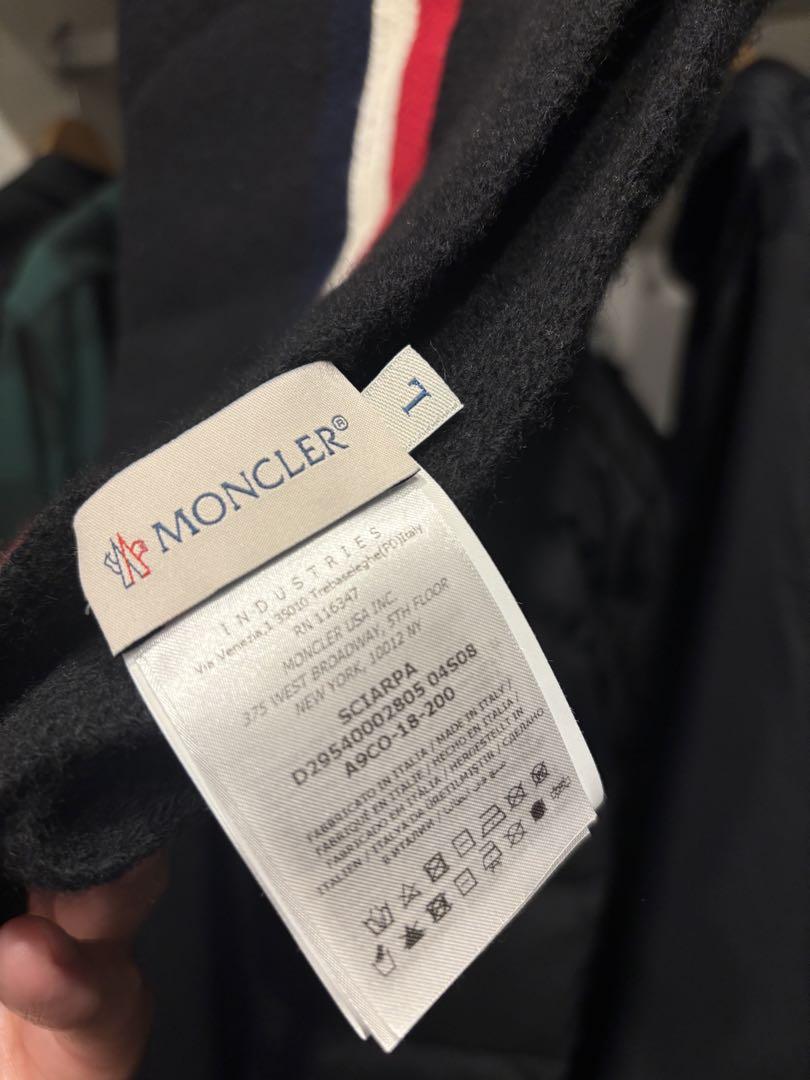 MONCLER モンクレール マフラー スカーフ ユニセックス BLACK