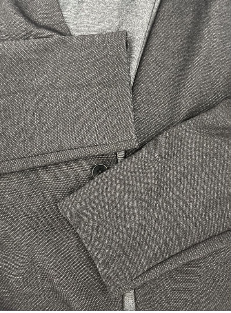 美品　メンズ　ノーカラージャケット　パンツ　セットアップ　ストレッチ　スーツ