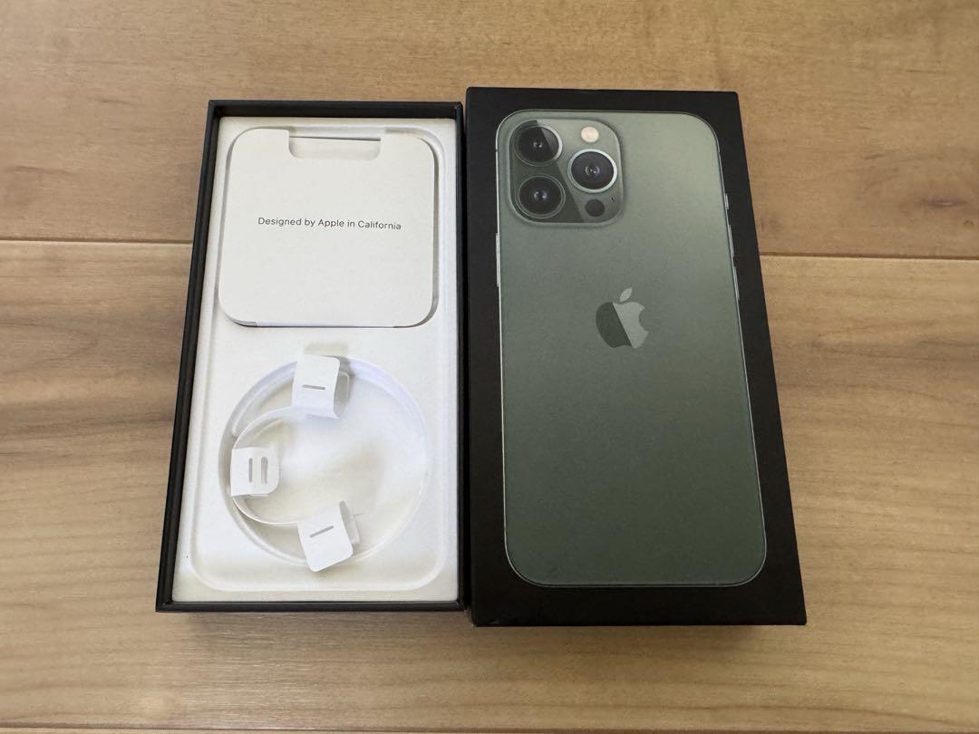 [美品] iPhone 13 Pro 128GB アルパイングリーン