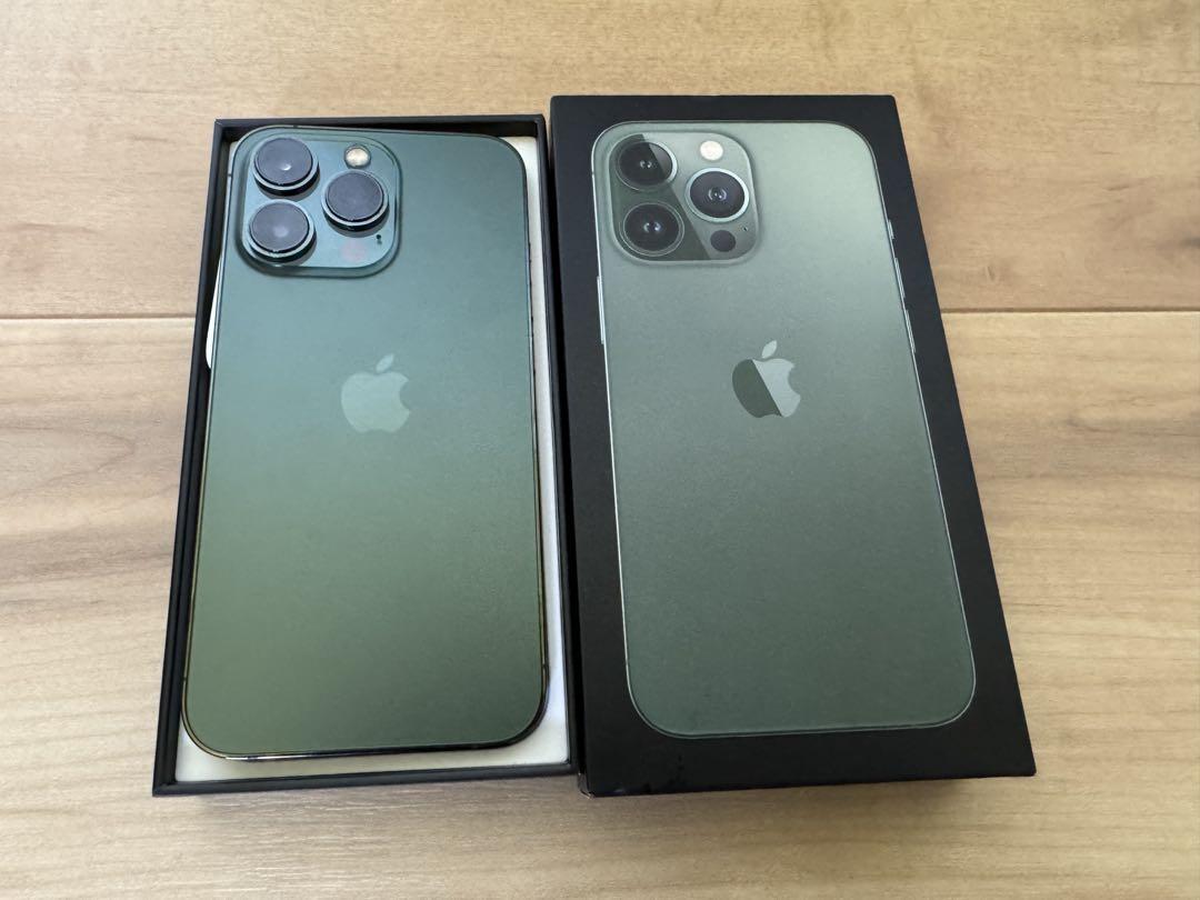 [美品] iPhone 13 Pro 128GB アルパイングリーン