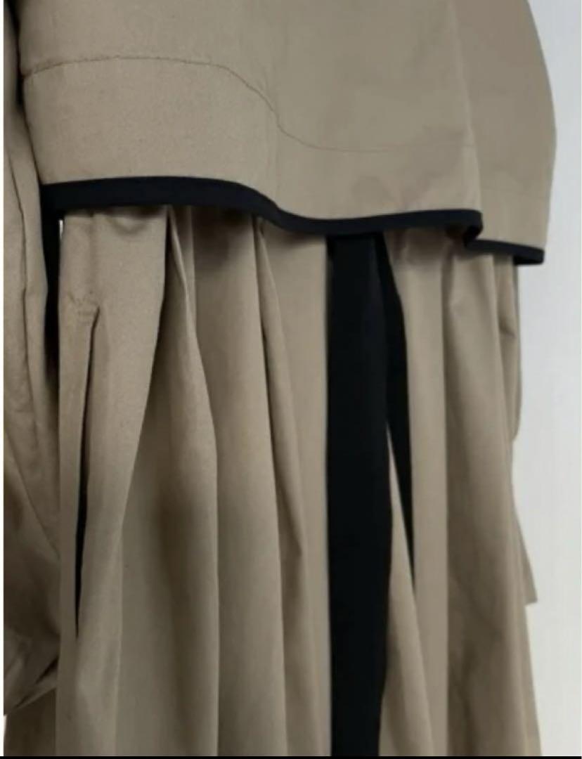 新品☆baybee piping flare trench☆long トレンチ