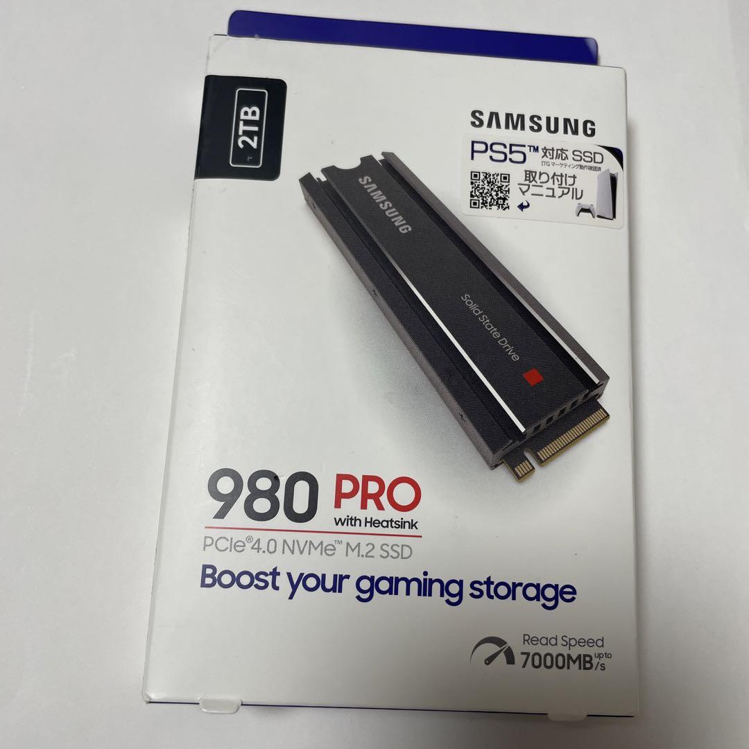 ジャンク SAMSUNG 980 PRO SSD ヒートシンク付き 2TB