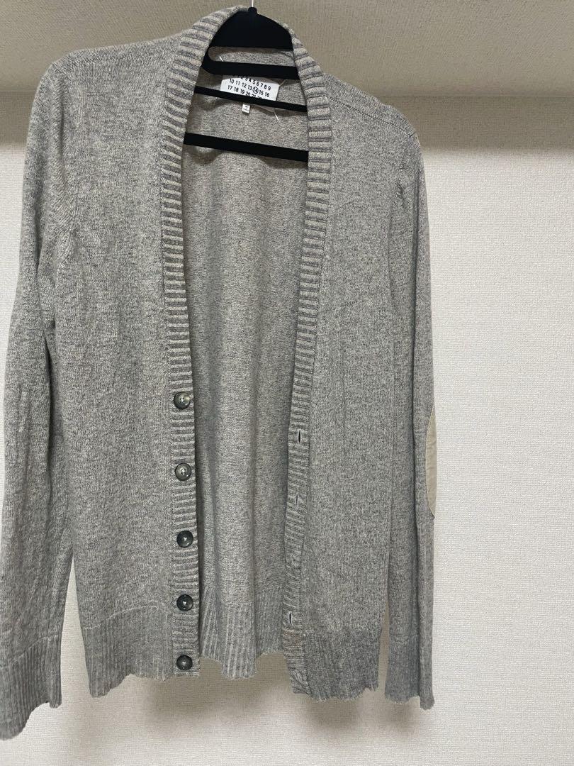 Maison Margiela エルボーパッチ付き カーディガン グレー 画像2