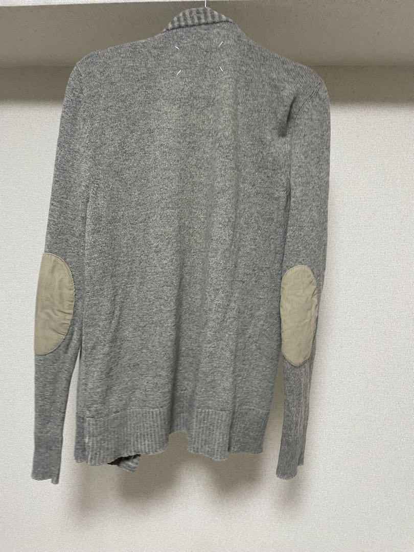 Maison Margiela エルボーパッチ付き カーディガン グレー 画像4