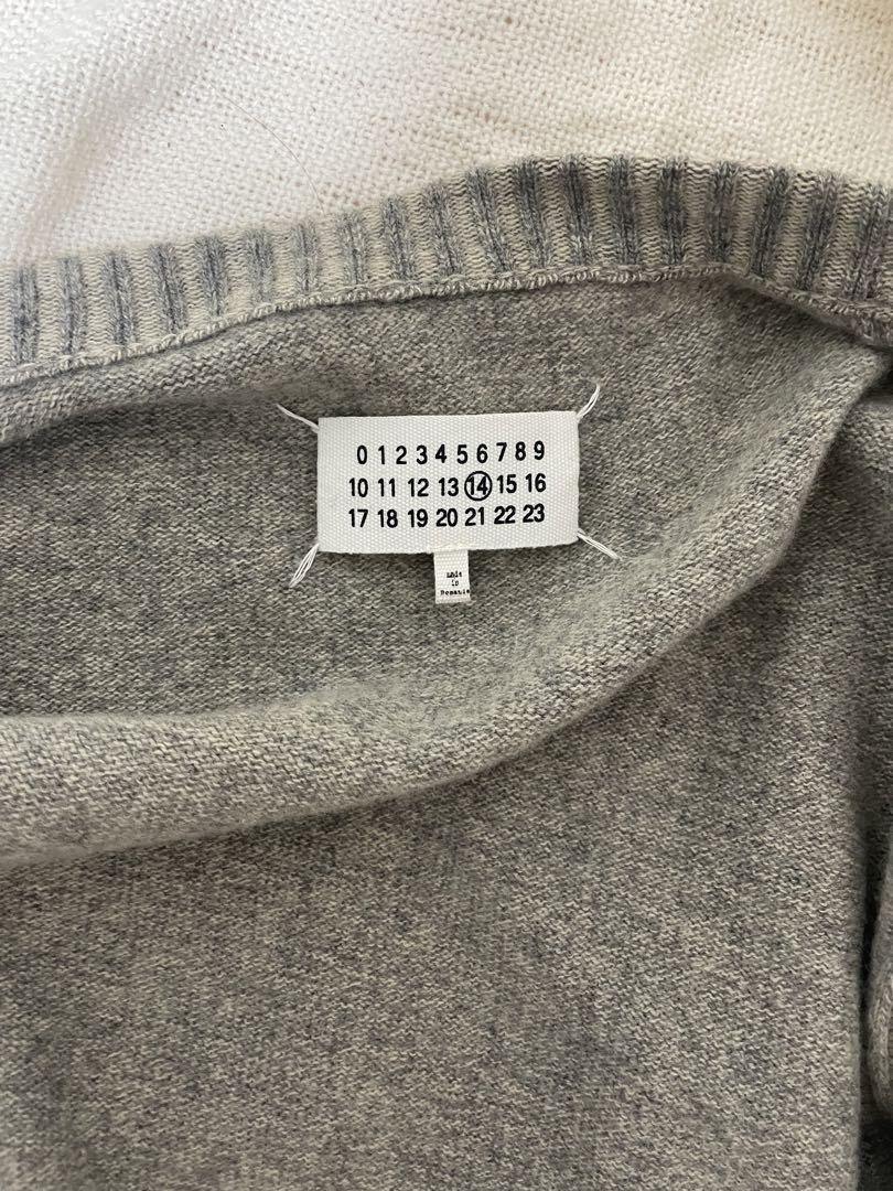 Maison Margiela エルボーパッチ付き カーディガン グレー 画像6