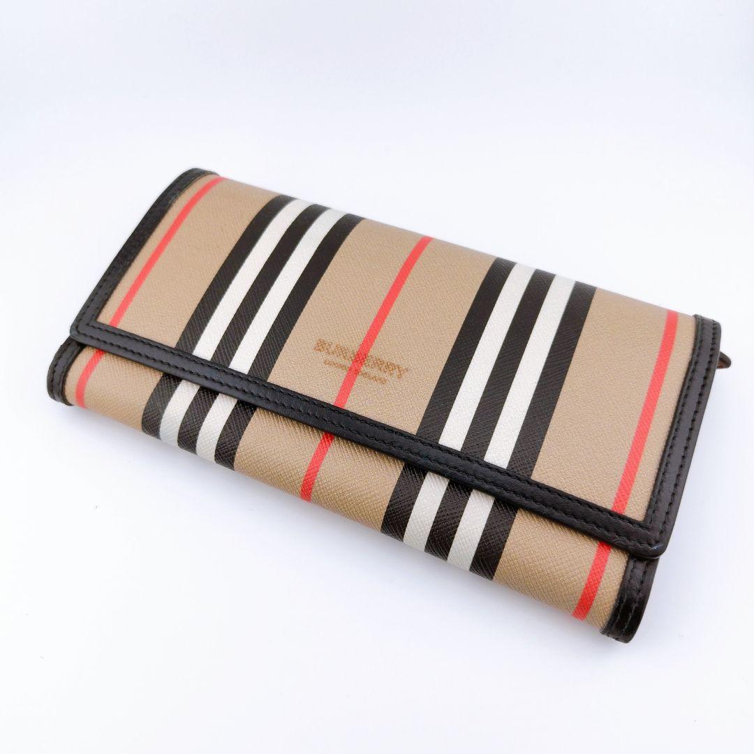 Burberry バーバリー　長財布　アイコンストライプ