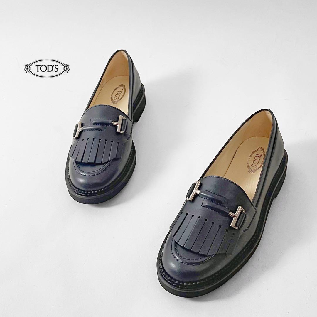 未使用 TOD´S トッズ ローファー ブラック 革靴 特注販売中 レディース