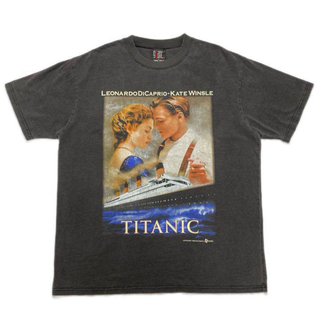 希少 TITANIC タイタニック ディカプリオ Tシャツ