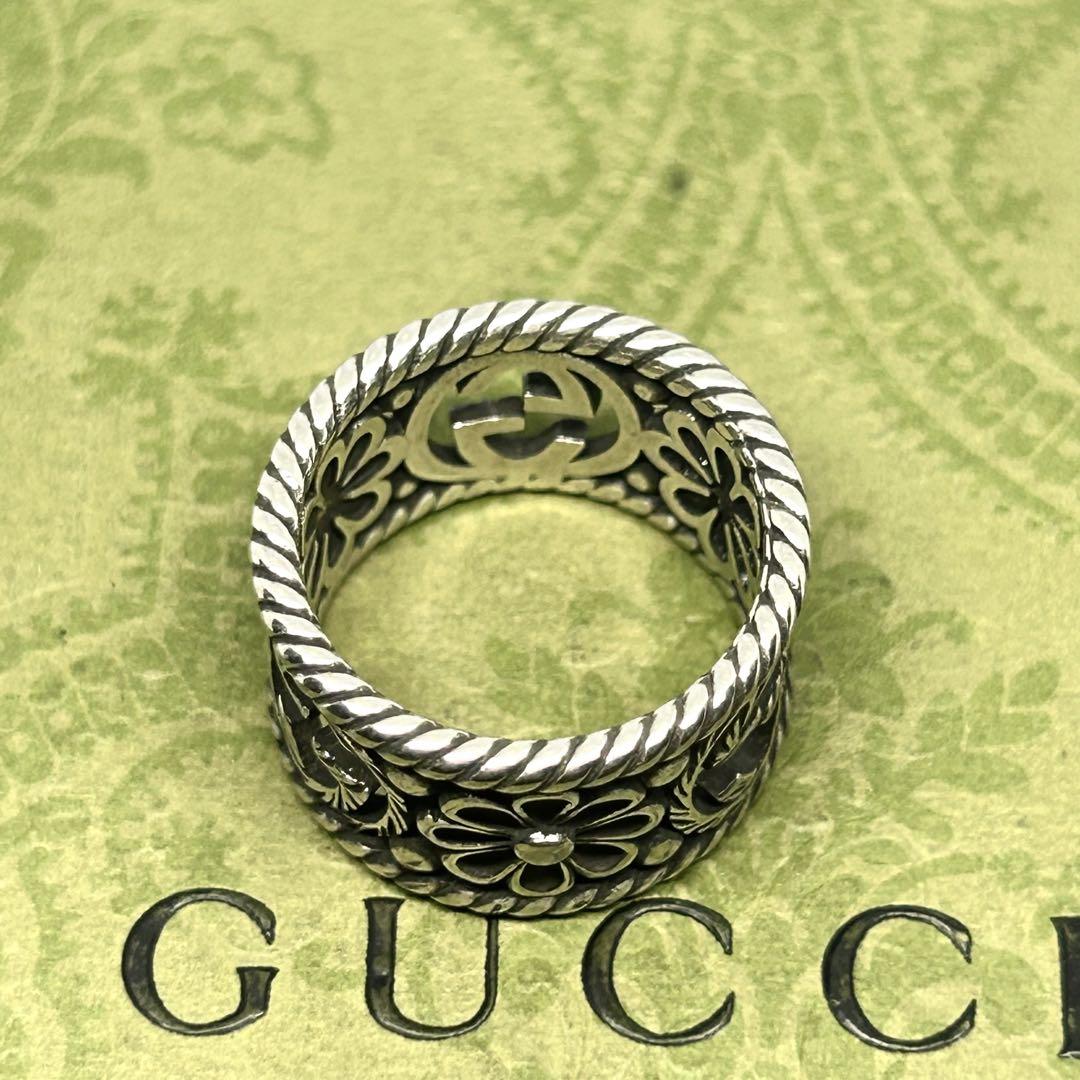 美品✨グッチ GUCCI 指輪 リング 11号 フラワー アラベスク