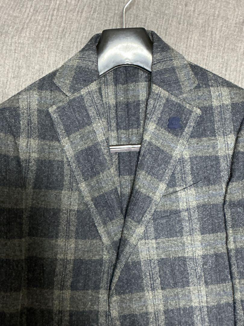 48 LARDINI ラルディーニ ウールジャケット ブートニエール付き 画像8