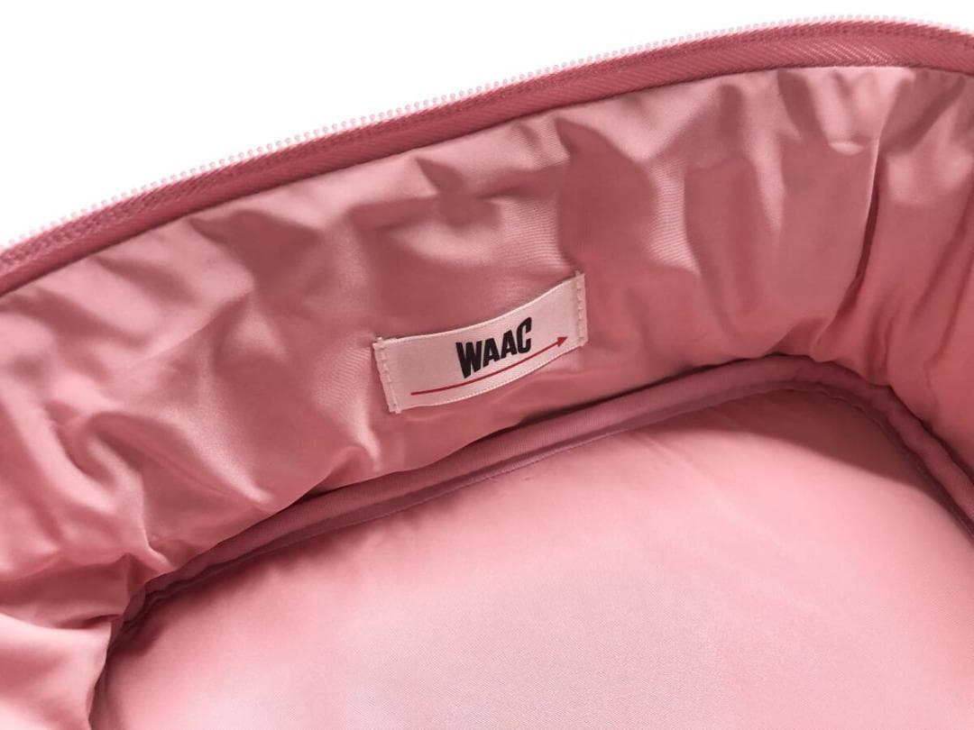 ○★新品未使用　WAAC (ワック)　中綿タフタシューズケース　ピンク