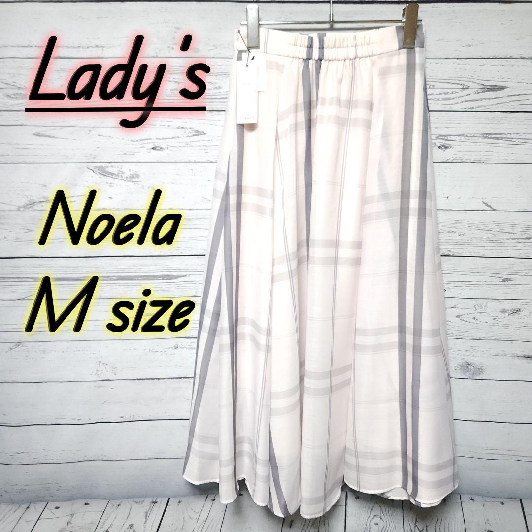【タグつき美品◎】Noela シアーチェックスカート　ピンクM