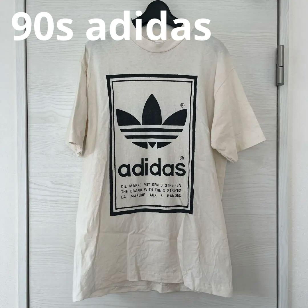 80s USA製】アディダス 万国旗タグ トレフォイル カットオフT