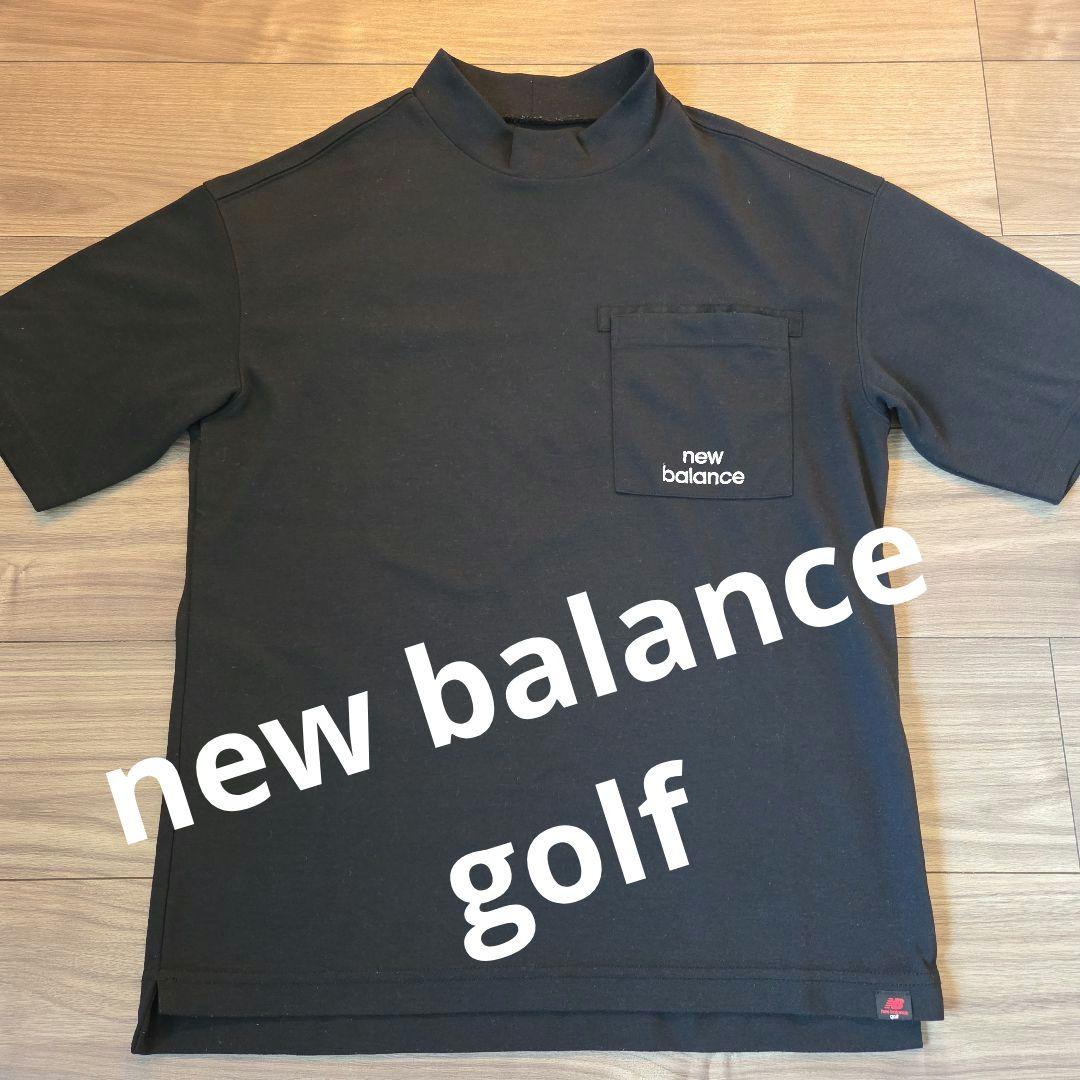 new balance golf 黒 モックネックシャツ サイズ4(M) - メルカリ