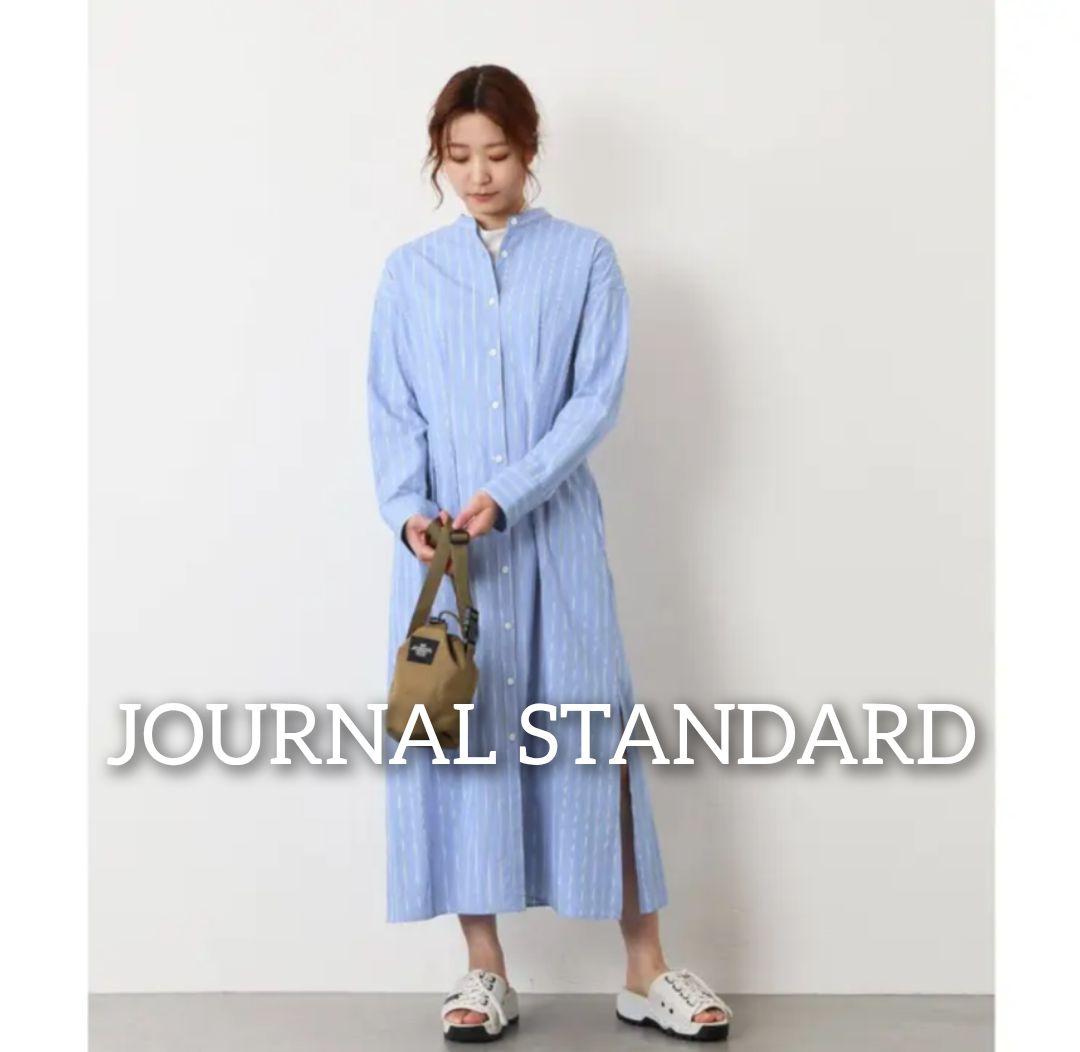 JOURNAL STANDARD タイプライターウエストタックワンピース ブルー