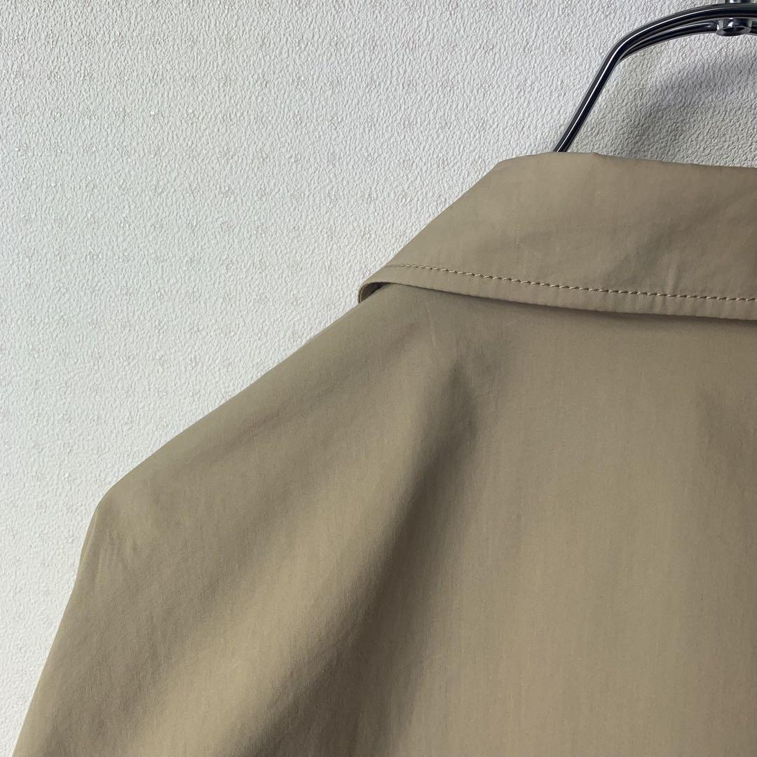 00s Aquascutum シャツブルゾン 42 ベージュ ダブルジップ