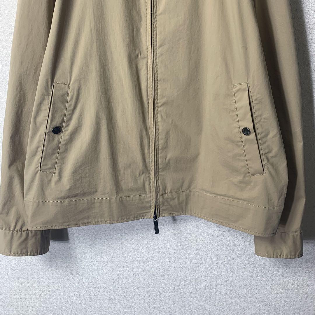 00s Aquascutum シャツブルゾン 42 ベージュ ダブルジップ
