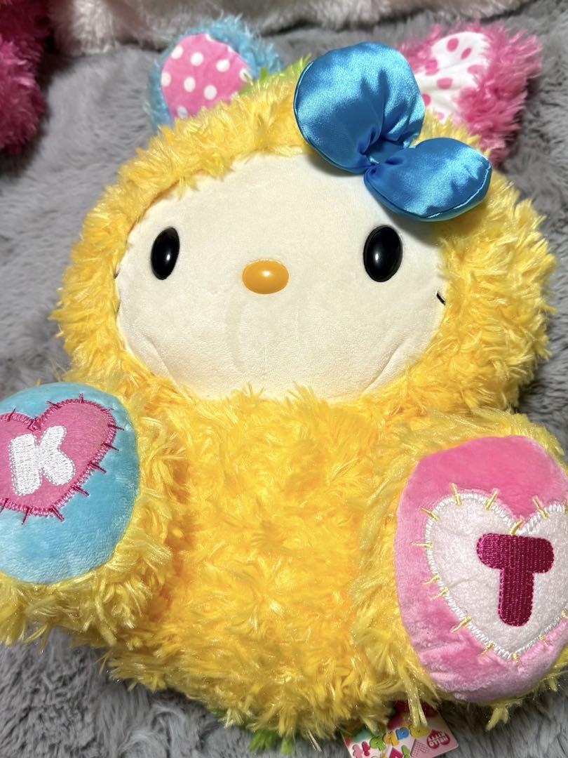 ハローキティレアうさぎ ぬいぐるみ イエロー