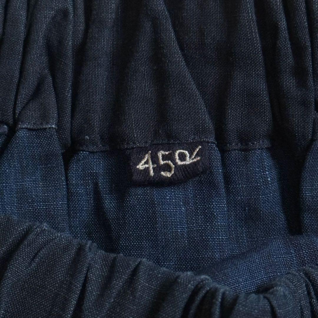 45R インディゴリネン刺繍