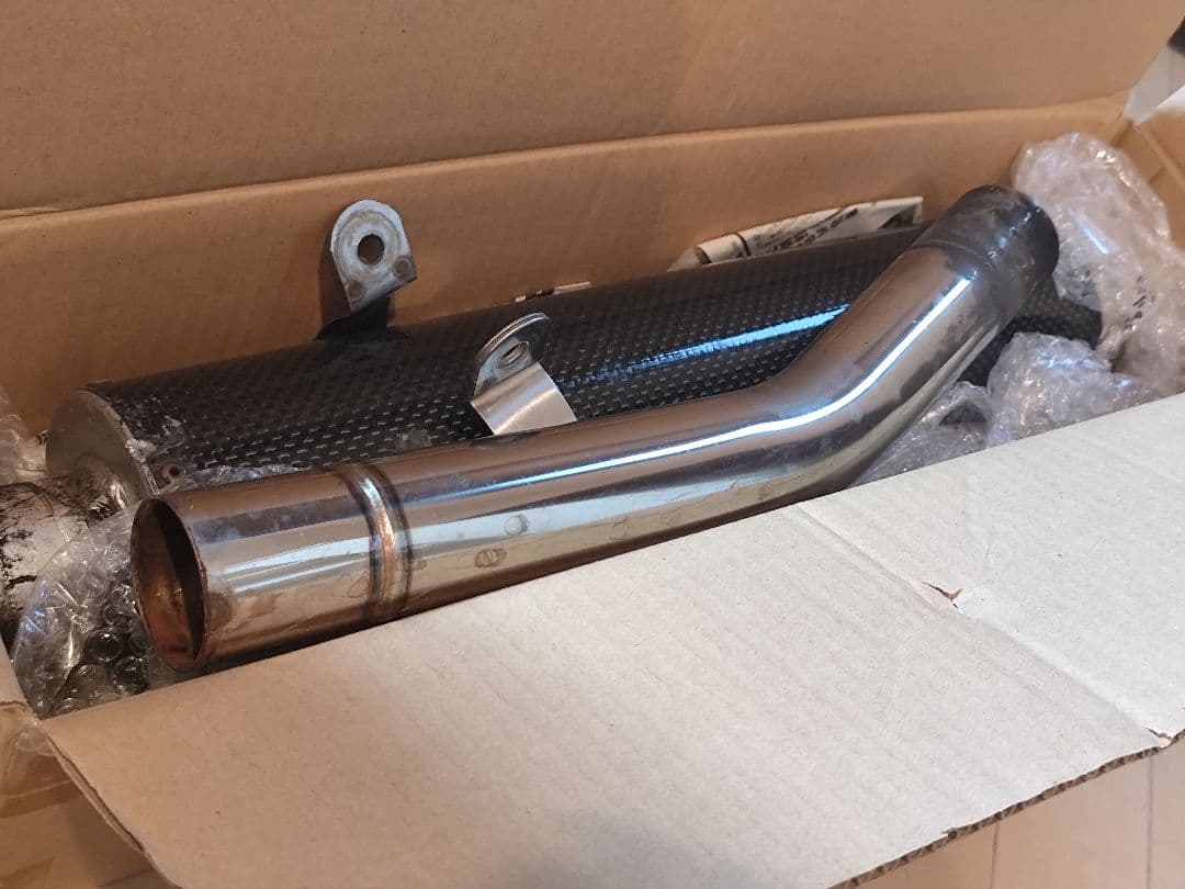 XJR400 WR'S スリップオンマフラー カーボンサイレンサー 当時物 XJR400 WR'S スリップオンマフラー カーボンサイレンサー 当時物