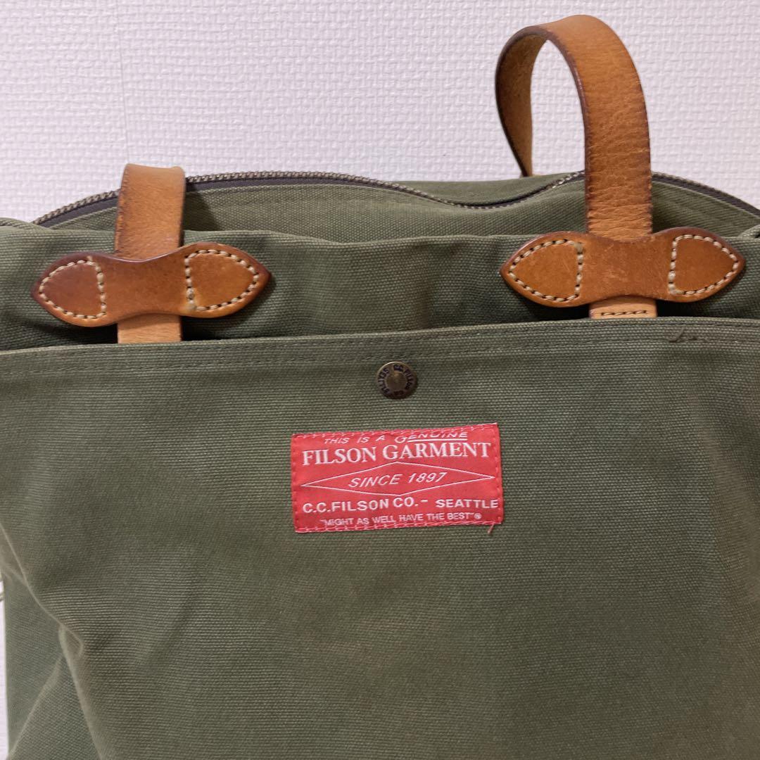 FILSON フィルソン トートバッグ グリーンカラー ナナミカ コラボ 画像4