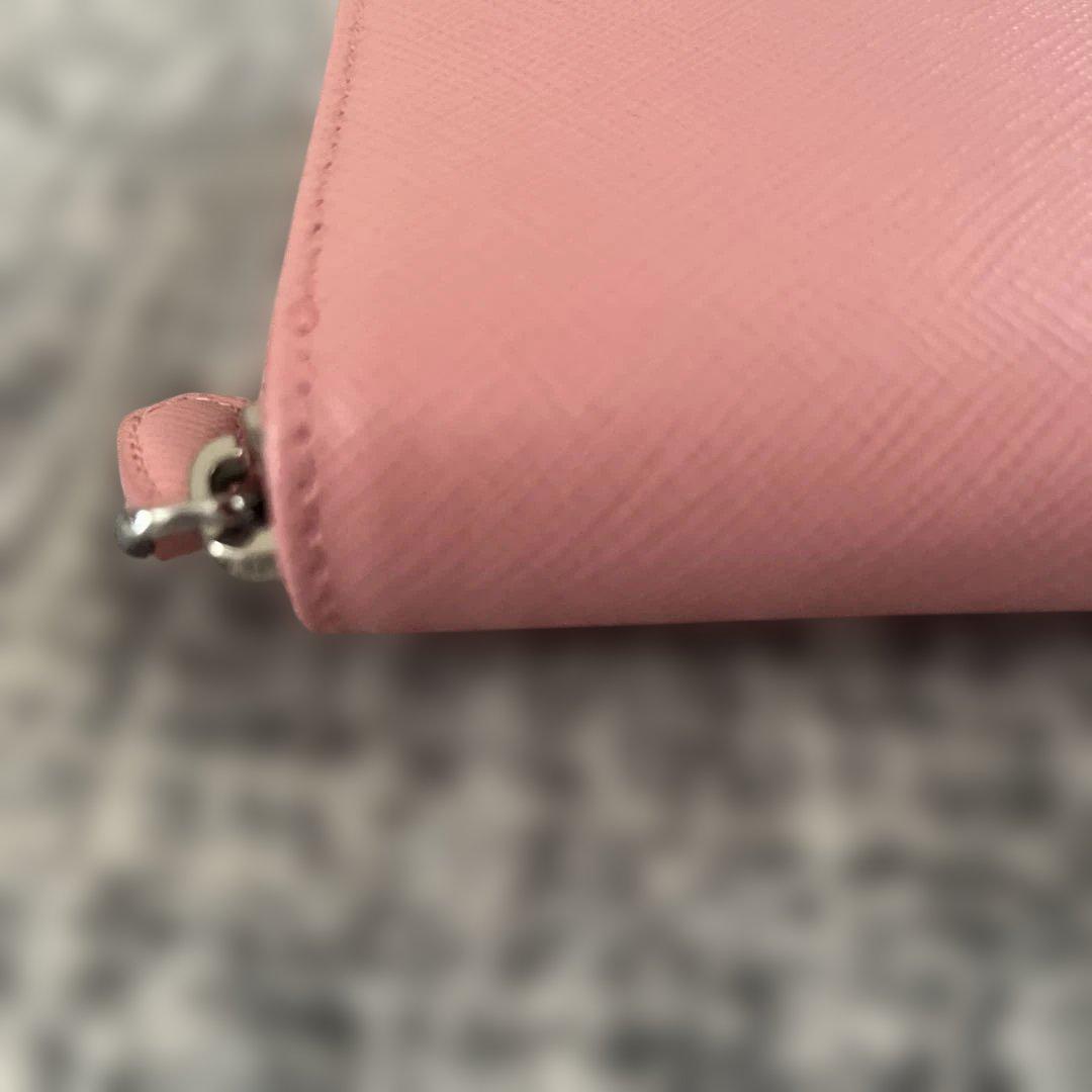 Flower　PRADA ピンク 長財布