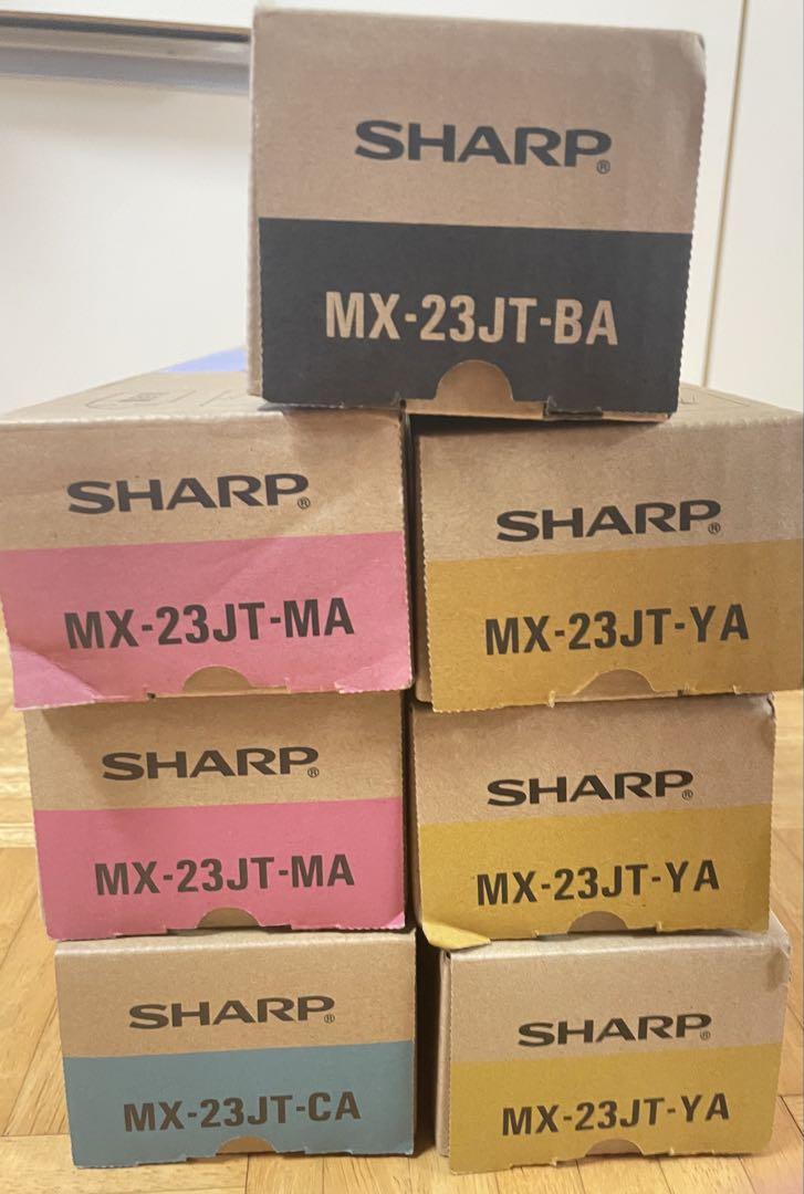 SHARP シャープ　新品未使用純正トナーMX-23JT トナー4色　7本