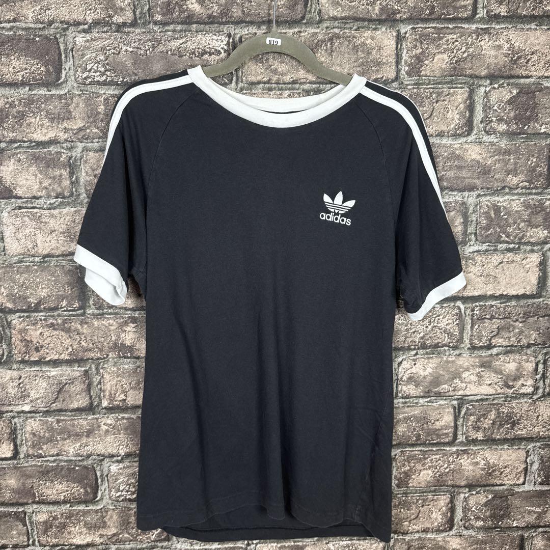 ■adidas■ ラグランスリーブ Cutline Tシャツ adidas ラグランスリーブTシャツ M 黒 - メルカリ