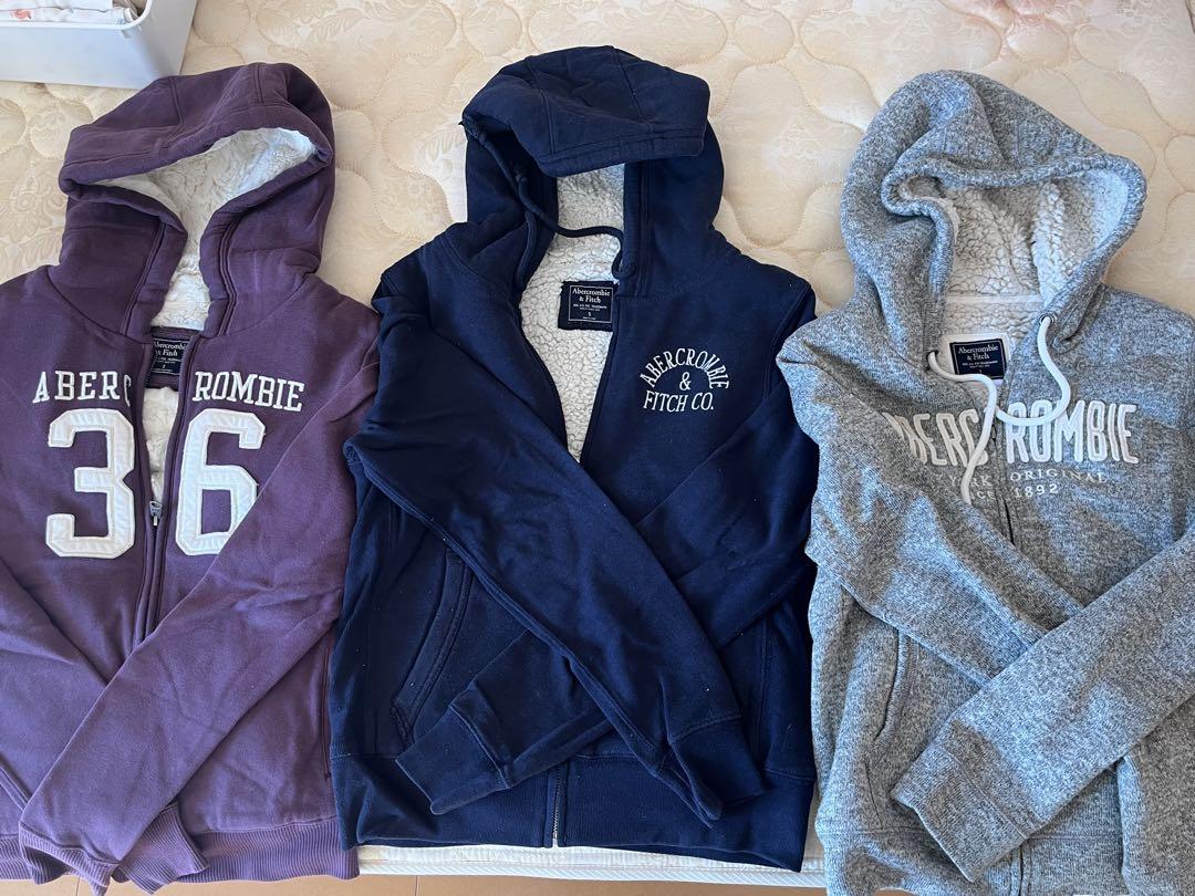 Abercrombie & Fitch アバクロ ジップアップパーカー　ボア