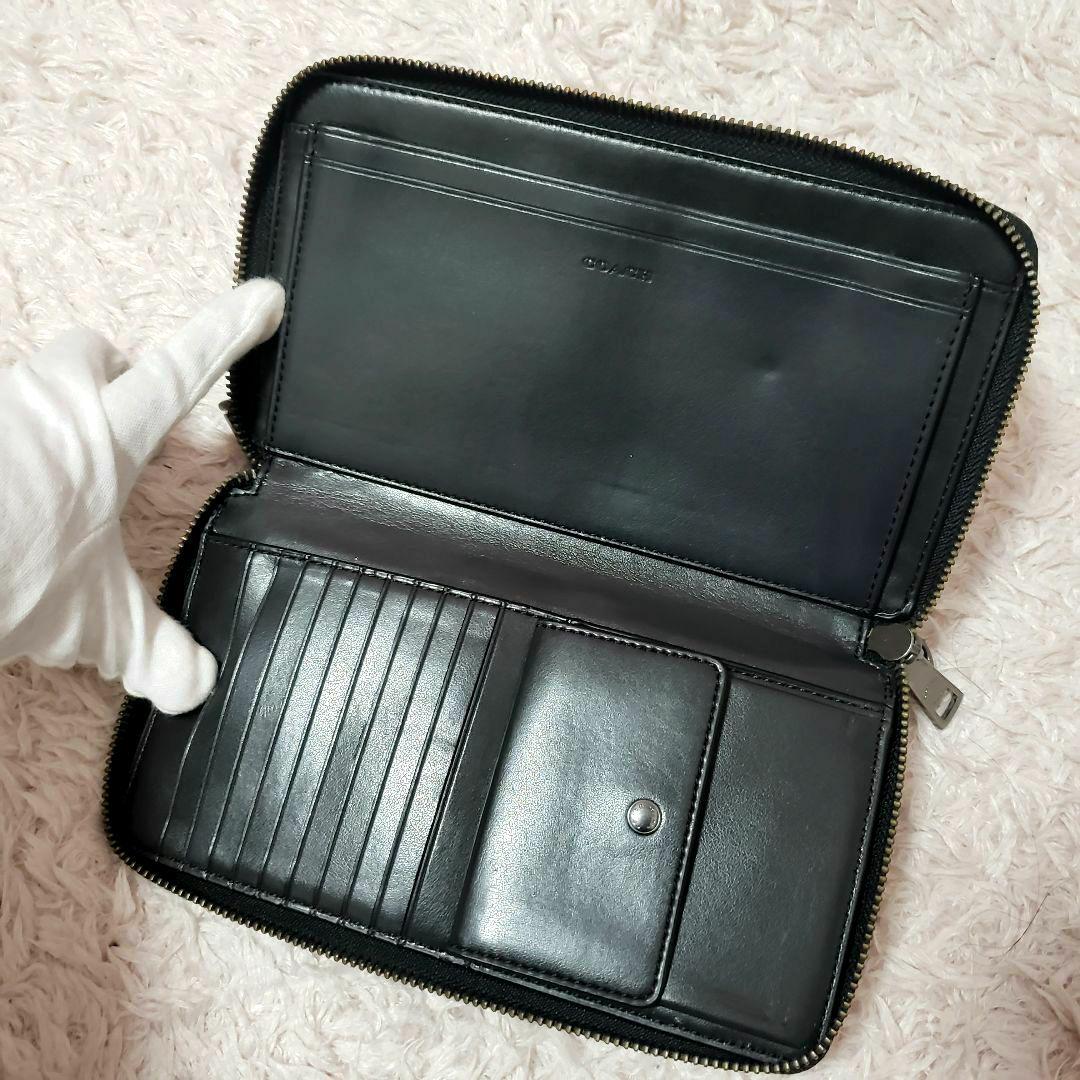 【ネット限定】 COACH コーチ 型押し トラベルオーガナイザー ダブルジップ 小物